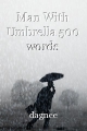 Man With Umbrella 500 words